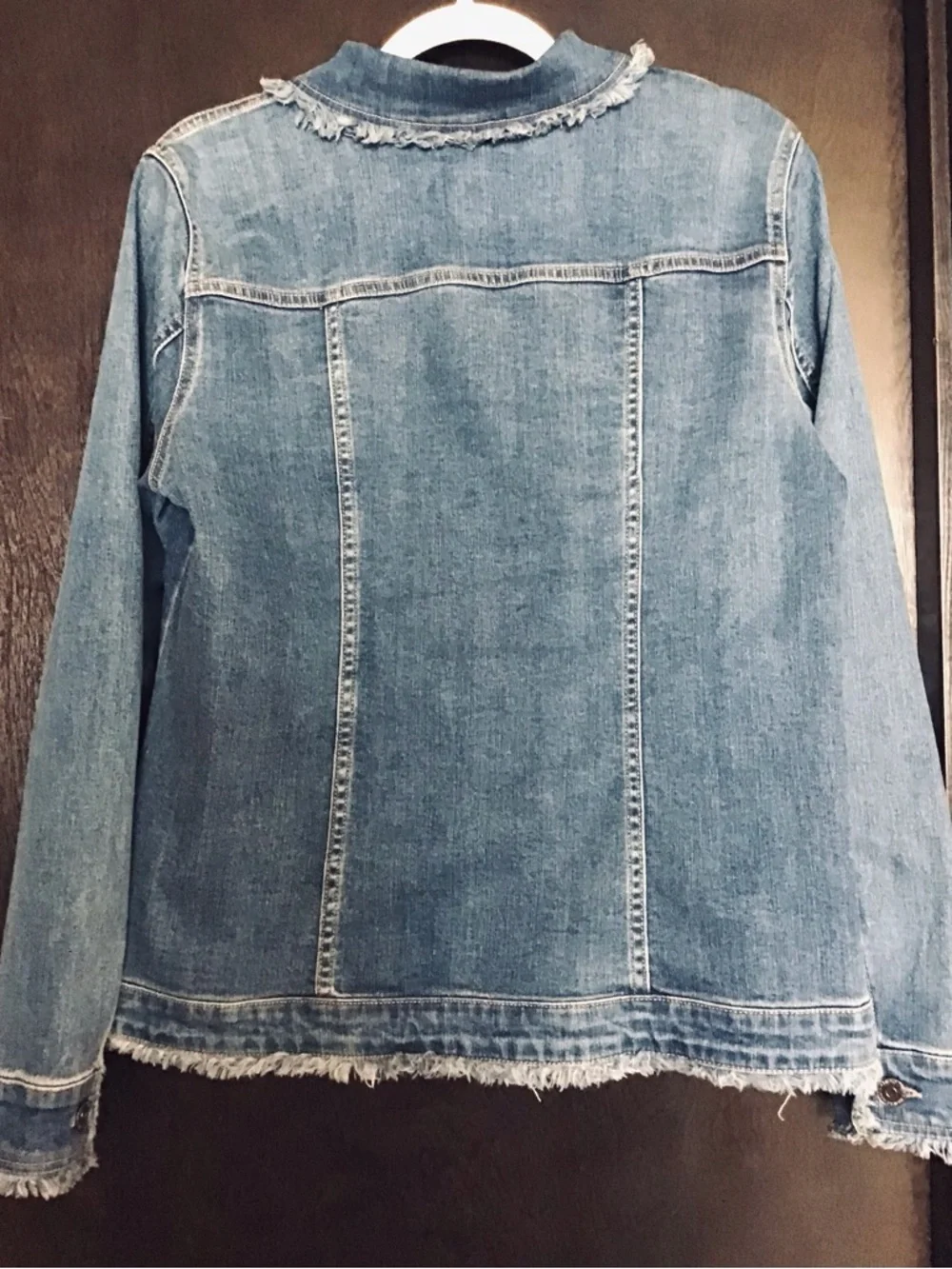 Susan Graver Dark Blue Denim Jacket - Picture 5 of 8